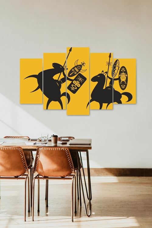 Düello Manzara 5 Parçalı Mdf Tablo 60 x 100