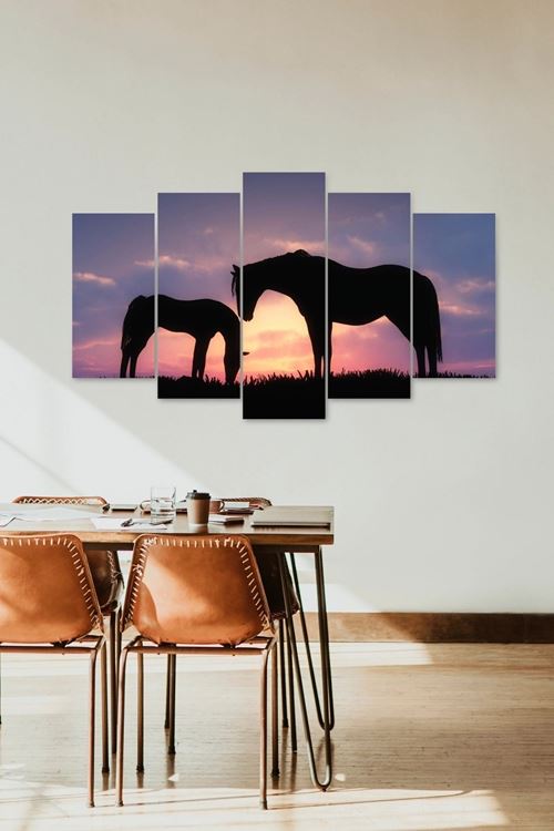 Atlar 5 Parçalı Mdf Tablo 60 x 100