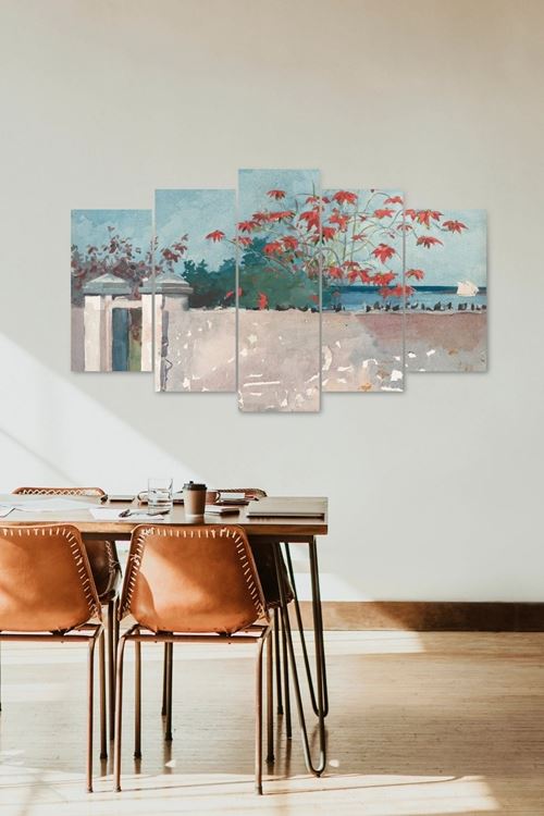 Çiçekler 5 Parçalı Mdf Tablo 60 x 100