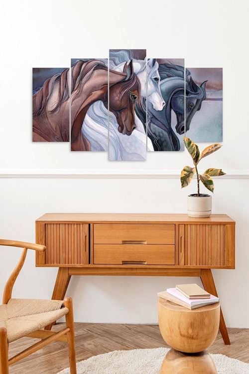 Atlar 5 Parçalı Mdf Tablo 60 x 100