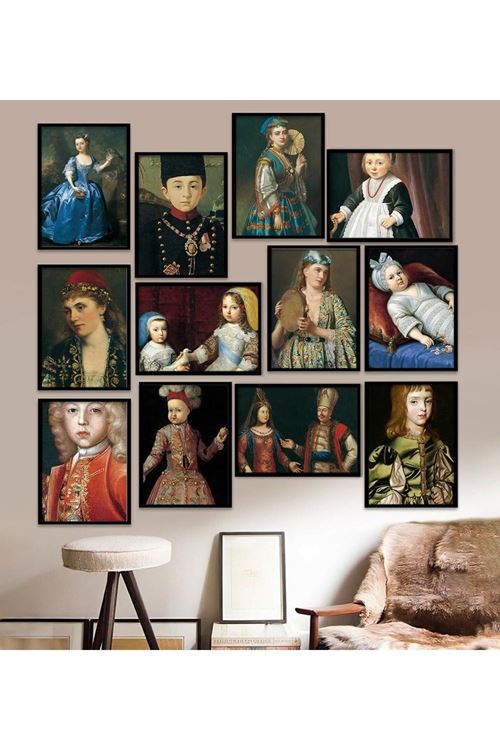 12 Parça Çerçeve Görünümlü Mdf Tablo Seti 15 x 20