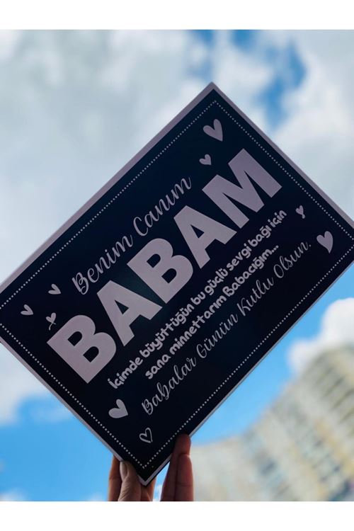 Babalar Günü Için Babam Yazılı Tablo 30 x 22