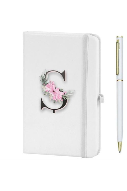 Ş Harfi Çiçek Desen Baskılı Defter