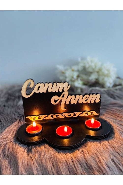 Anneler Gününe Özel 3'lü Mumluk