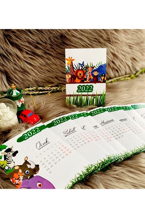 Safari 2022 Takvim Kartları - Ayaklı