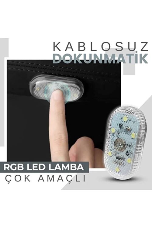 Dokunmatik Mini 6 LED RGB Işık