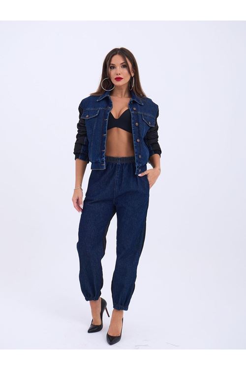 6627 KOT PANTOLON-MAVİ