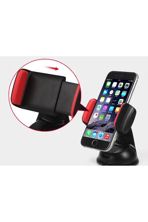 Araç İçi Torpido ve Cam Vakumlu Kısa Boy Telefon Tutucu