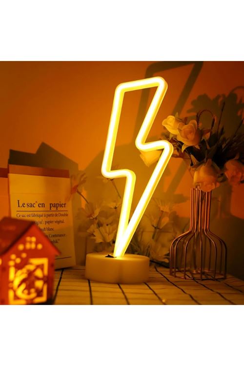 Şimşek Neon LED Lamba