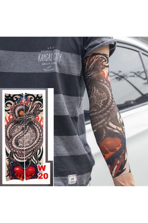 Giyilebilir Kol Ve Bacak Dövmesi 3D Baskılı 2 Adet Model  7