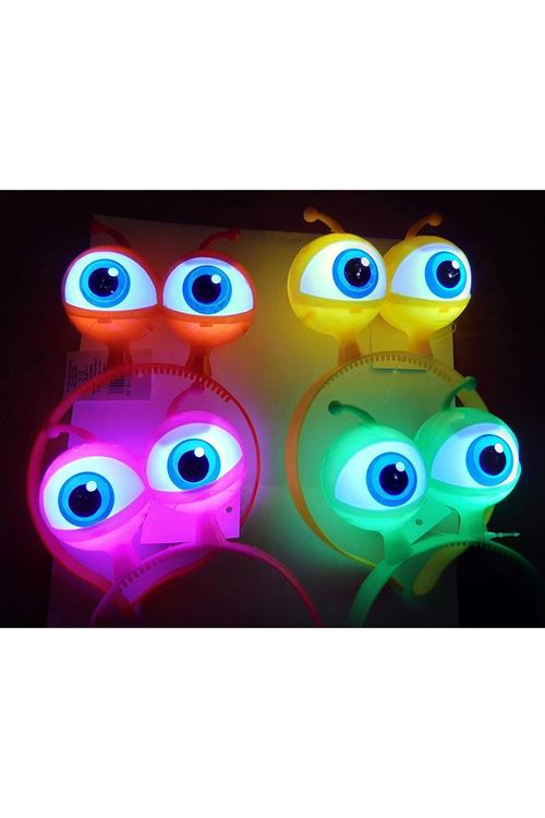 RENGARENK 3 FARKLI FONKSIYONDA YANAN LED IŞIKLI UZAYLI GÖZ TAÇ