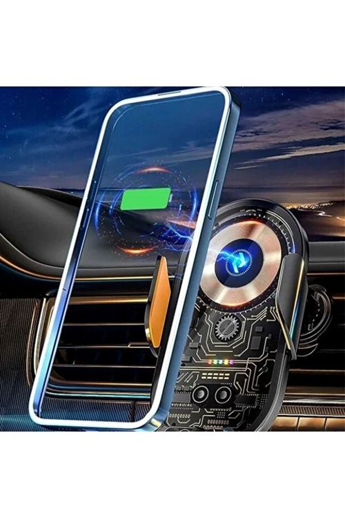 Araç İçi Kablosuz Şarjlı Telefon Tutucu