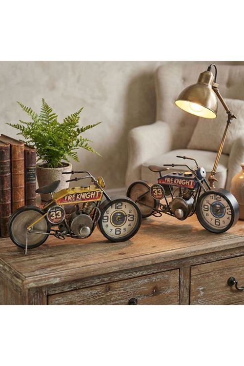 Yarış Motoru Tasarımlı Masaüstü Saat