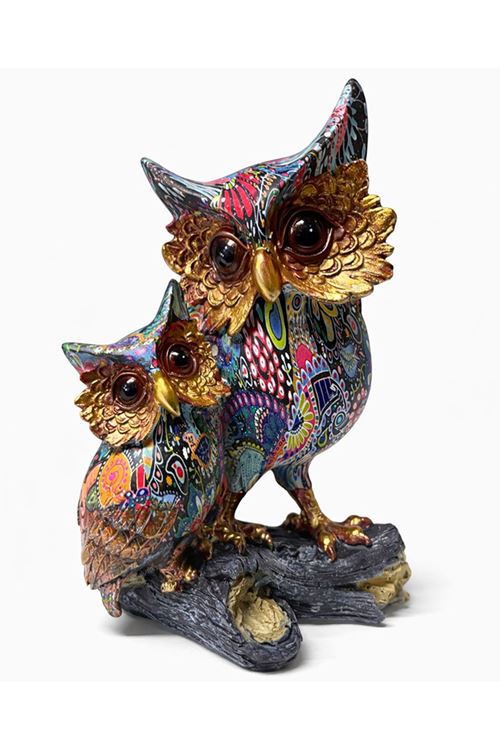 Özel Tasarım Polyester İkili Baykuş