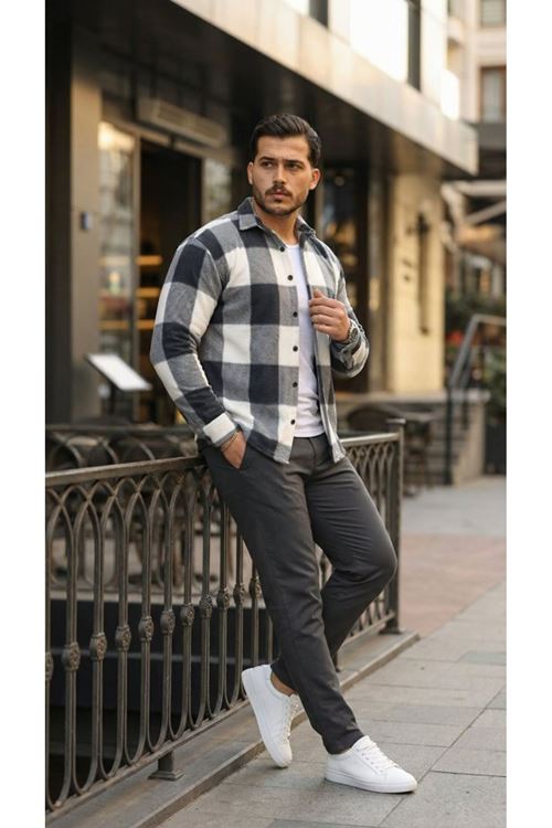 Erkek Uzun Kollu Polar Gömlek