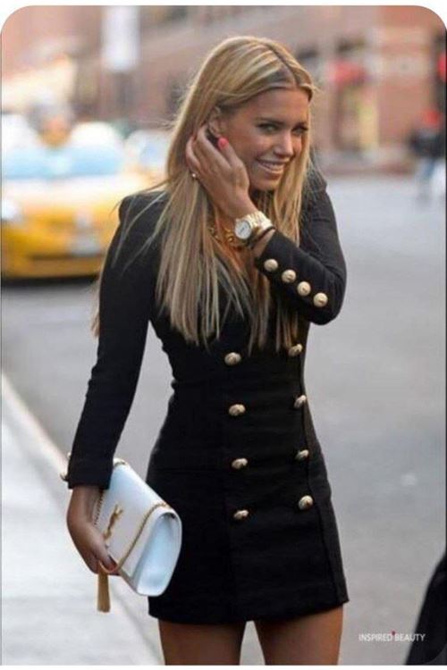 Kadın Scuba Dalgıç Kumaş Dugme Detaylı Mini Elbise