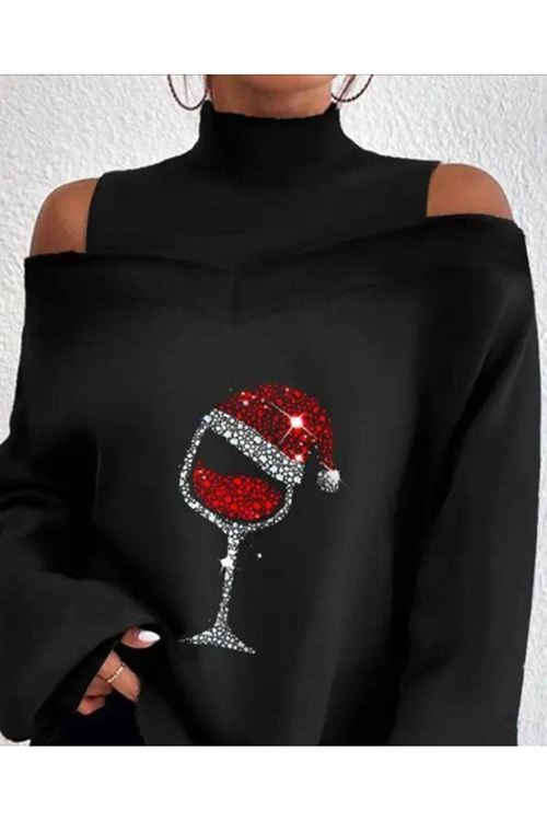 Kadın Taş Bardak Detay Omuz Dekolteli Fırsat ürün Bluz