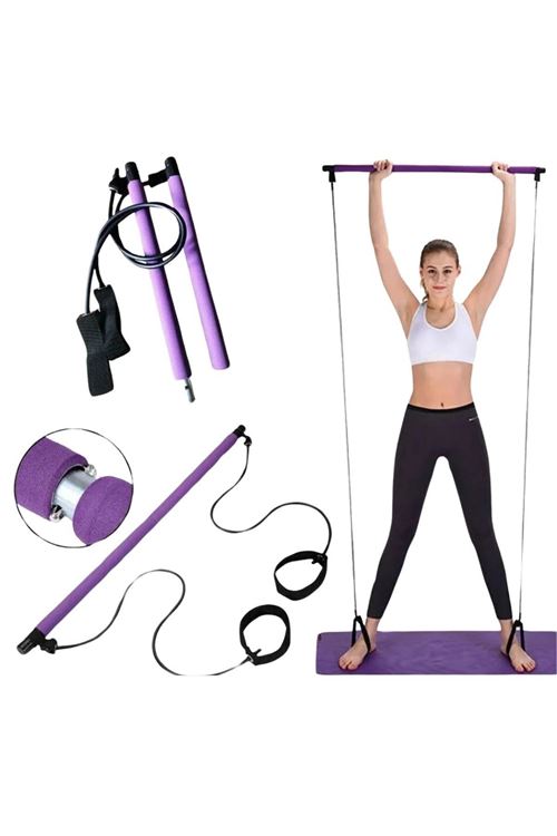 TBL Dekor® Jimnastik Çubuğu Plates Barı Taşınabilir Spor Ve Egzersiz Aleti