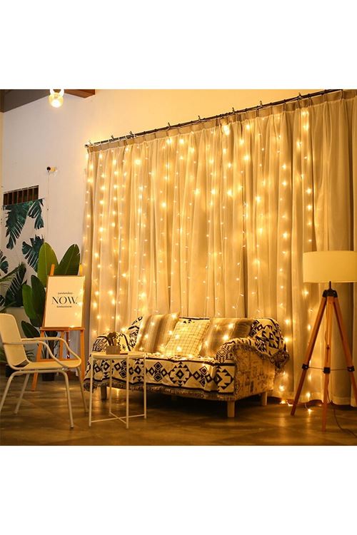 TBL Dekor® 2x2 Metre 320 Led 8 Fonskiyonlu Dekoratif Led Günışığı Perde