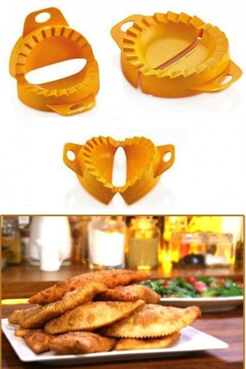 TBL Dekor® 3lü Çiğ börek kurabiye Hamur İşi Ravioli Kesme Kalıbı Aparatı