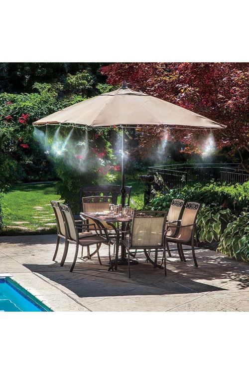 TBL Dekor® 10 Metre Kendin Yap Balkon Veranda Çardak Kamelya Sulama Serinletme ve Nemlendirme Sistemi