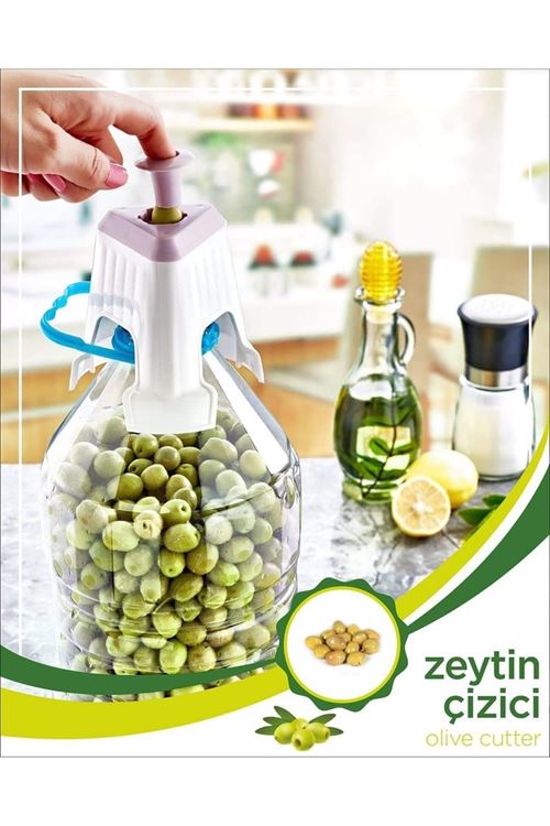 TBL Dekor® Kolay Zeytin Dilme Çizme Aparatı Pratik Kolay Zeytin Çizici Alet