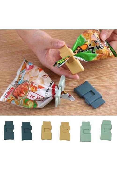 TBL Dekor®  6lı Hava Sızdırmaz Poşet Torba Ambalaj  Ve Paket Kıstırmalı Kapatma Klipsi