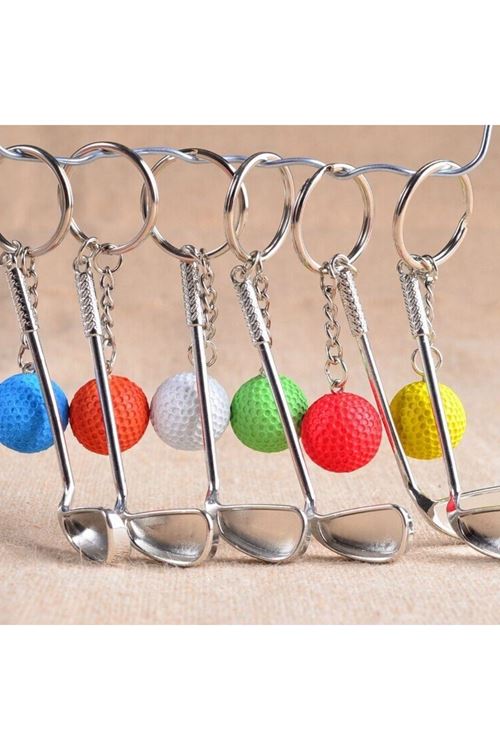 TBL Dekor® Gerçekçi Golf Tasarımlı Şık Anahtarlık Kolye Çanta Süsü Golf Keychain