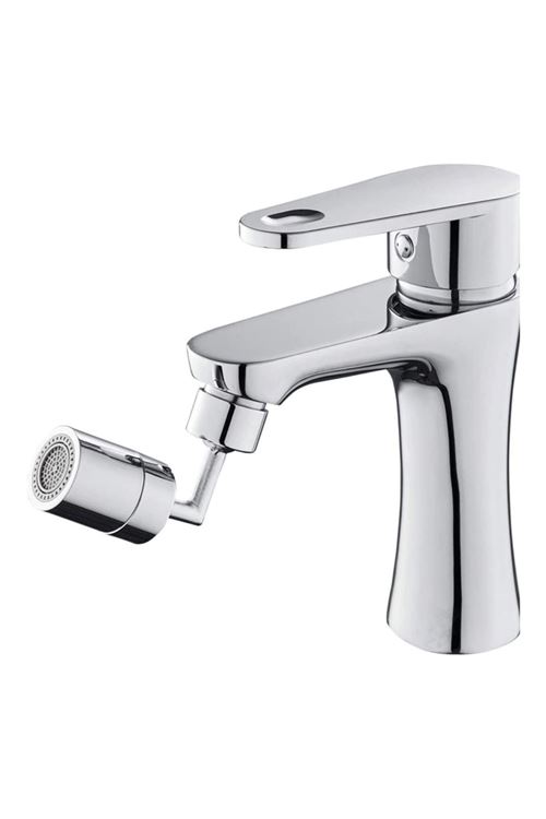 TBL Dekor®  720 Derece Dönebilen 4 Filtreli Tüm Musluk Tipleri İle Uyumlu Montaj Aparatlı Musluk Başlık