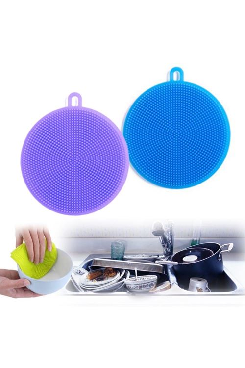 TBL Dekor® 2'li Kir Tutmaz Tırtıklı Yüzey Bulaşık Yıkama Pedi