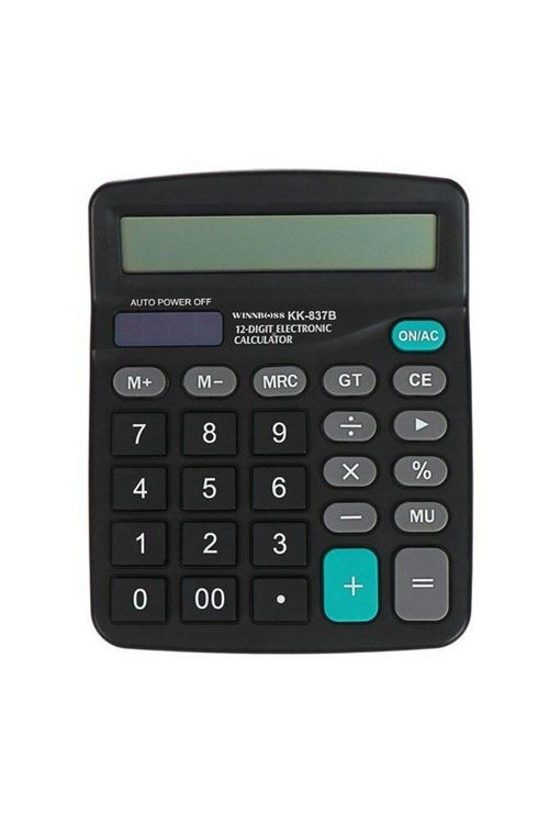 TBL Dekor® Standart Fonksiyonlu 12 Haneli Geniş LCD Ekran,Pill Masaüstü Hesap Makinesi