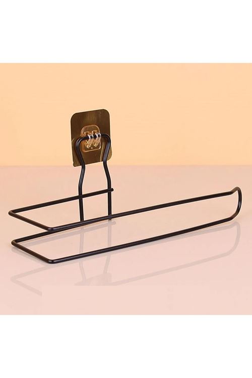 TBL Dekor® Kendiliğinden Yapışkanlı Krom Paslanmaz Metal Havlu Kağıtlık Aparatı