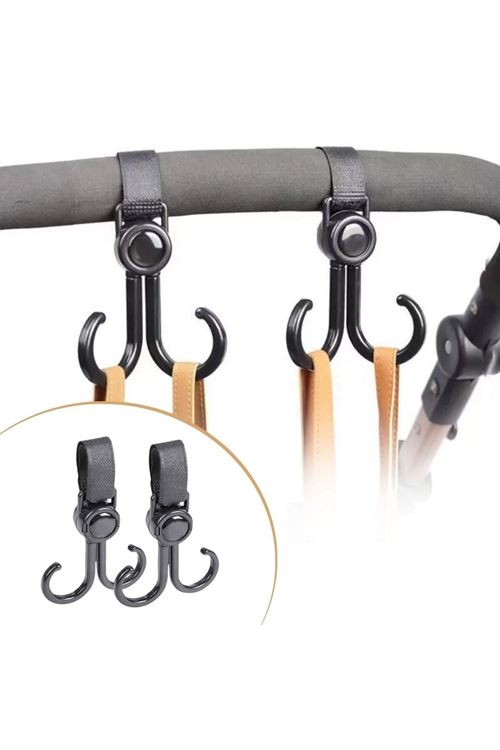 TBL Dekor® 2'li Bebek Arabası, Motor, Bisiklet Eşya Taşıma Aparatı Plastik Kanca