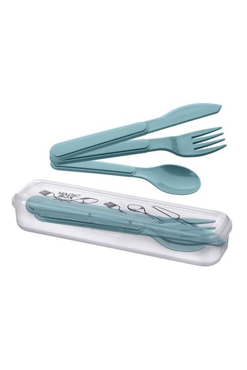 Kendiliğinden Kutulu Hijjenik Plastik Piknik Tipi Çatal Kaşık Bıçak Seti