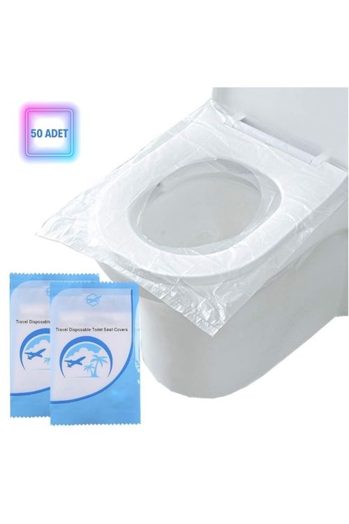 TBL Dekor® 50 Adet Kullan At Pratik Kullanımlı Hijyenik Klozet Kapağı Poşeti