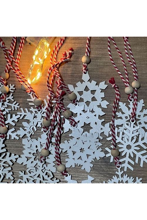 Ahşap Yılbaşı Ağaç Süsü-BY15