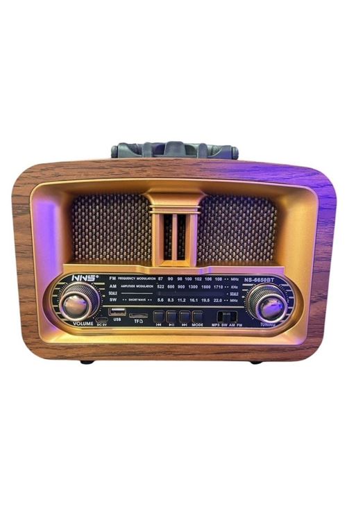 TBL Dekor® Taşınabilir Klasik AM/FM/SW  Retro Ev Radyo USB ile Şarj Olabilen Retro Radyo