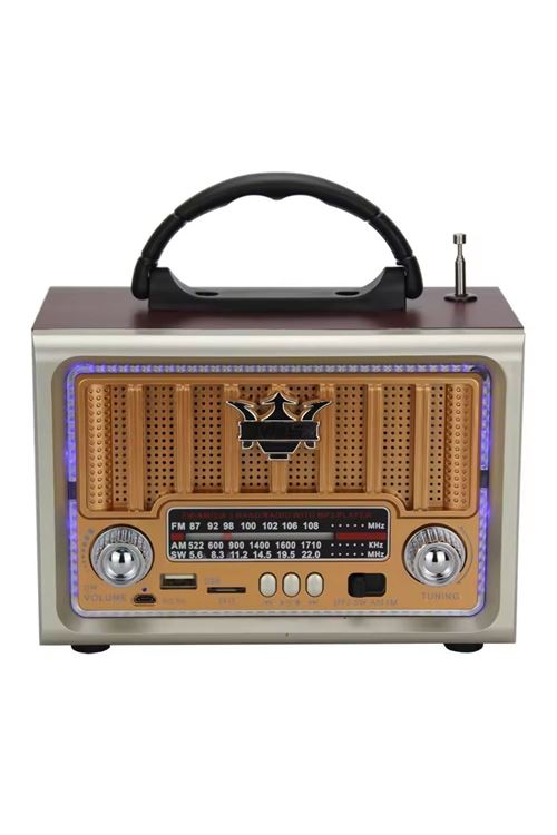 TBL Dekor® Taşınabilir Klasik AM/FM/SW  Retro Nostaljik Radyo