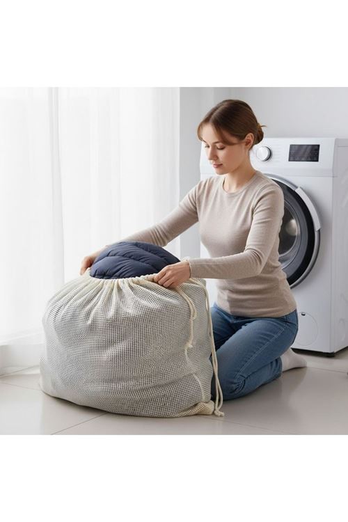 TBL Dekor® Battal Boy 120x150 cm Mont ve perde Yıkama Filesi–Extra Büyük, Dayanıklı, Nefes Alabilir Çamaşır Koruma Torbası