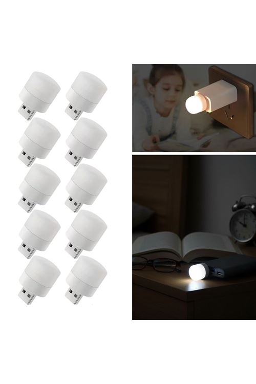 TBL Dekor® USB Mini Top LED 10’lu Aydınlatma Seti – Sıcak Renkli Gece Lambası, Enerji Tasarruflu Mikro LED Işıklar