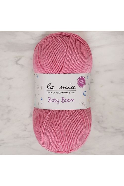 La Mia Baby Boom Pembe El Örgü İpi - 744 - 34460