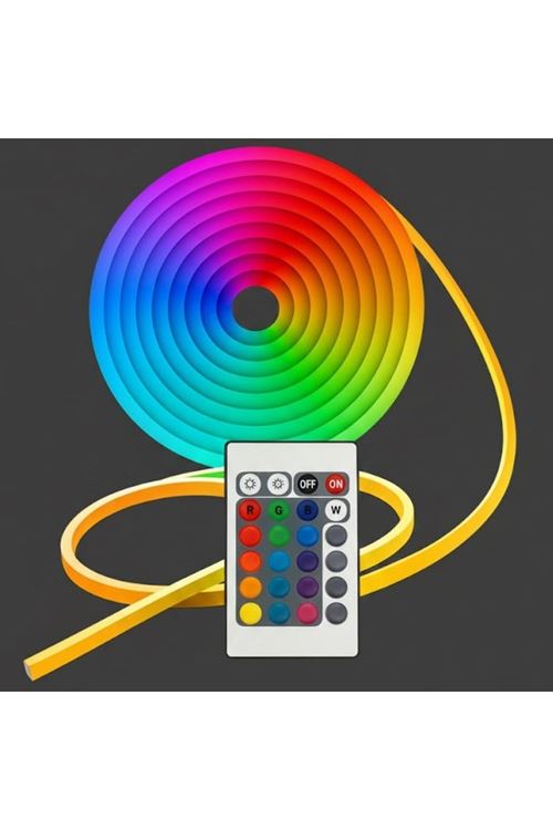 3 Metre Neon LED Işık – Esnek Dekoratif Ortam ve Oda Aydınlatması