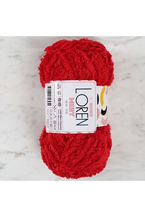 Loren Mery Kırmızı El Örgü İpi - M410 - 34316