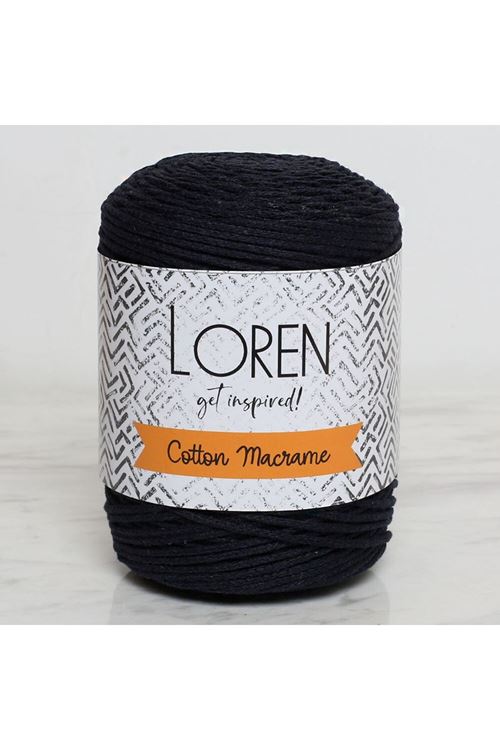 Loren Cotton Macrame Lacivert - R005 - 34361