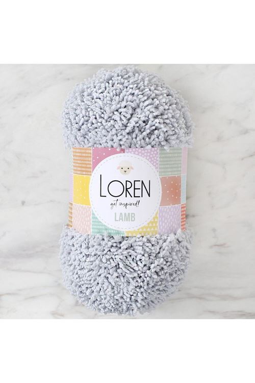 Loren Lamb Gri El Örgü İpi - R020 - 34422
