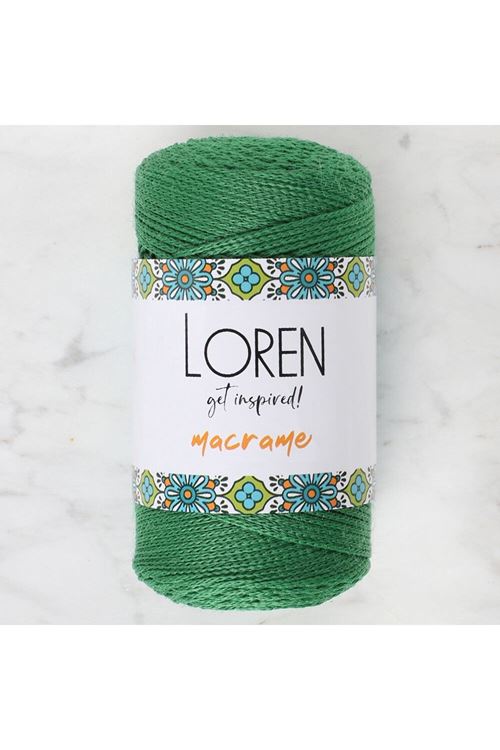 Loren Macrame Yeşil El Örgü İpi - RM 0172 - 34348