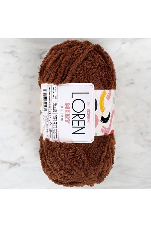 Loren Mery Kahverengi El Örgü İpi - M414 - 34320