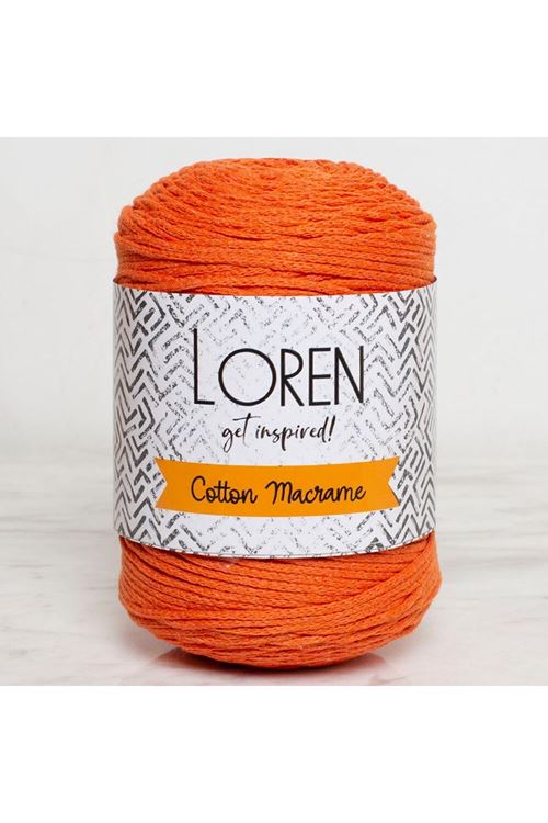Loren Cotton Macrame Turuncu - R096 - 34370