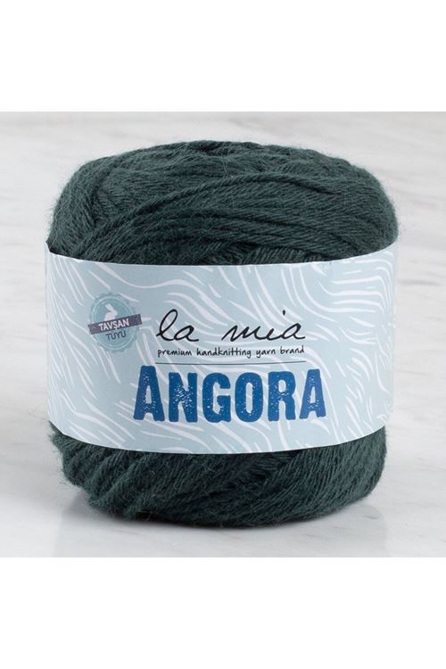La Mia Angora 50gr. Koyu Yeşil El Örgü İpi - L131 - 34215