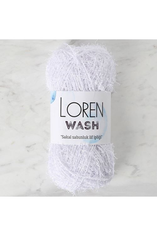 Loren Wash Optik Beyaz El Örgü İpi - R001 - 34262